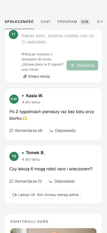 Forum kursu w cwicz.to: pytania i odpowiedzi